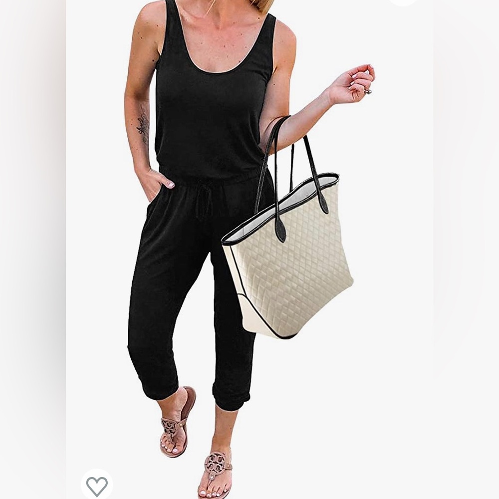 New Black sz Large KIRUNDO Women's Summer Jumpsuit